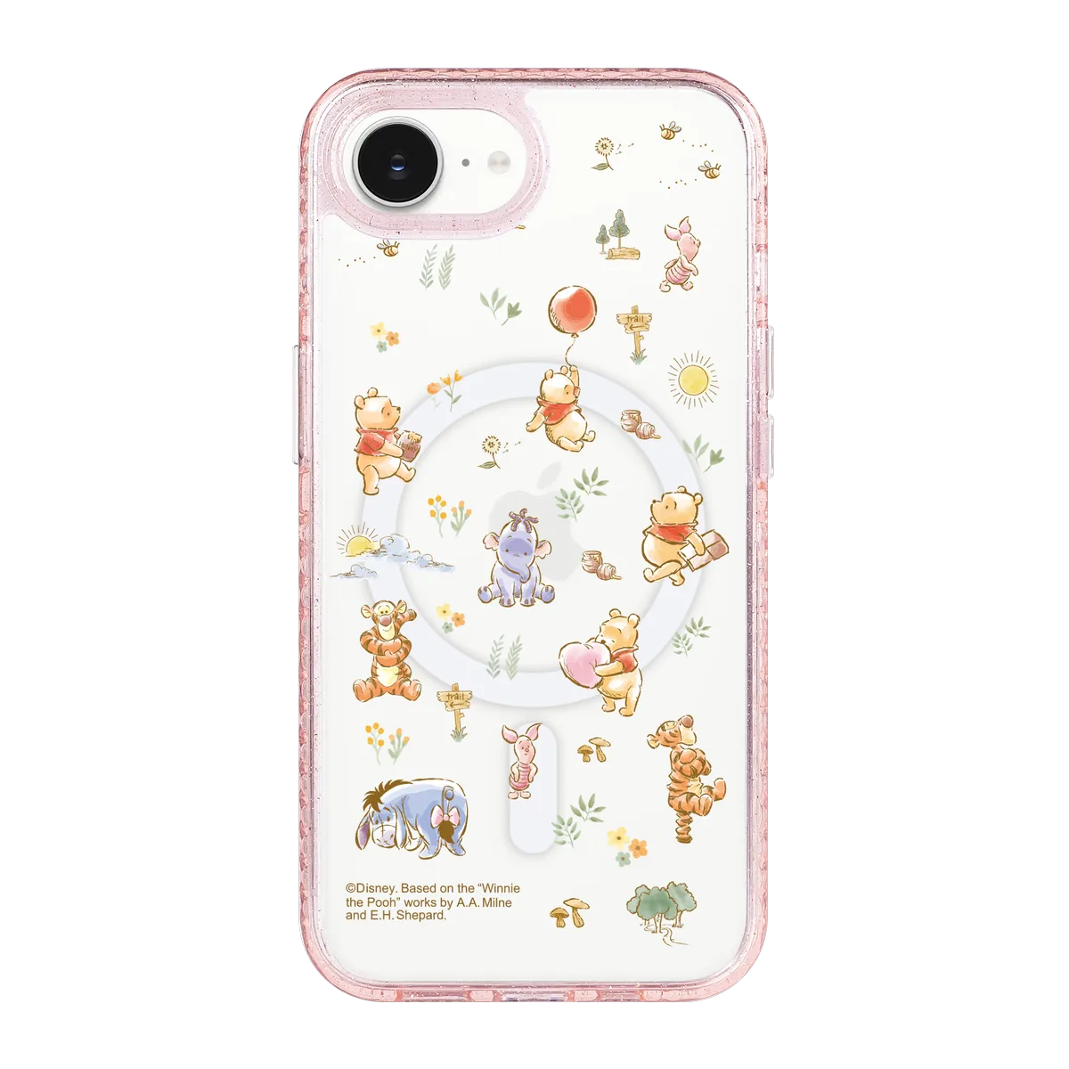 6069-iphone-16-e-golden-case-magsafe-compatible-pink-glitter