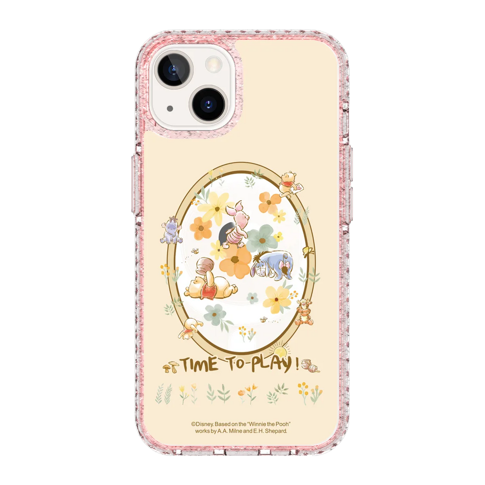 6070-iphone-13-golden-case-magsafe-compatible-pink-glitter