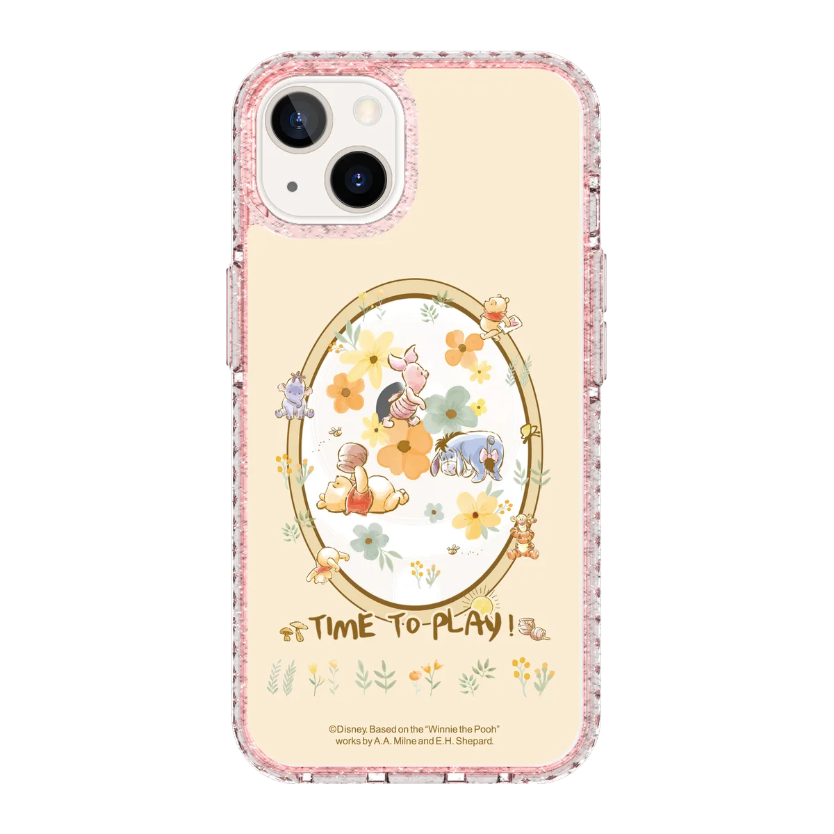 6070-iphone-13-golden-case-magsafe-compatible-pink-glitter