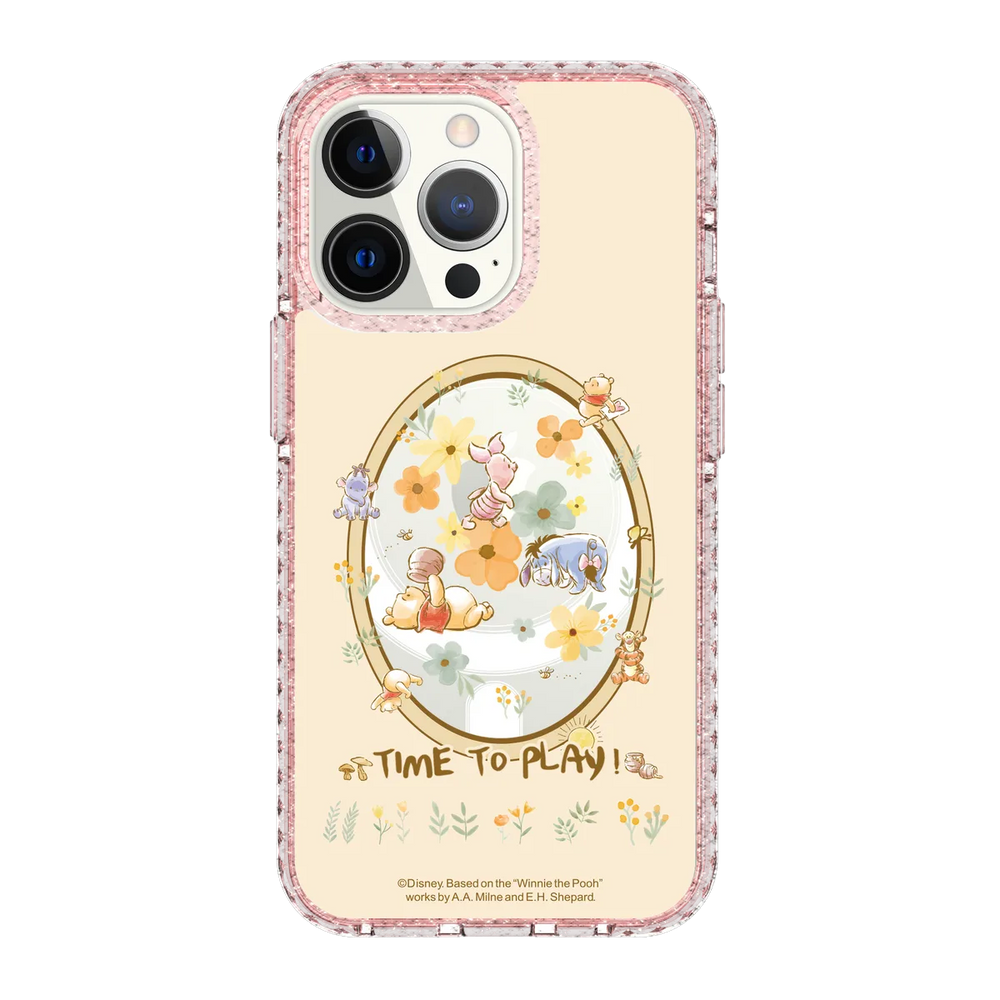 6070-iphone-13-pro-golden-case-magsafe-compatible-pink-glitter