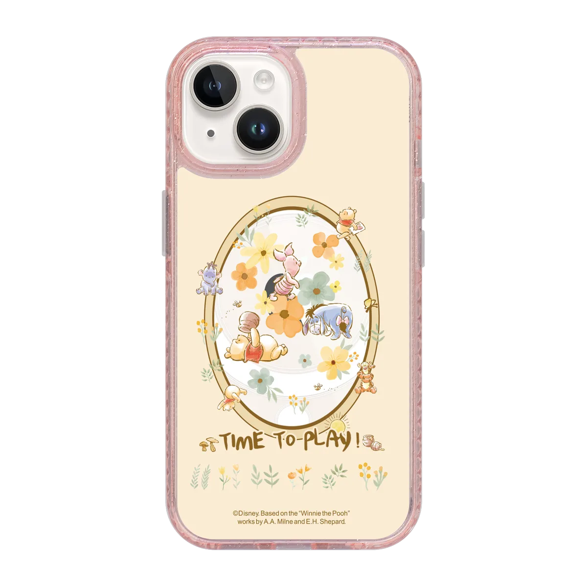 6070-iphone-15-golden-case-magsafe-compatible-pink-glitter