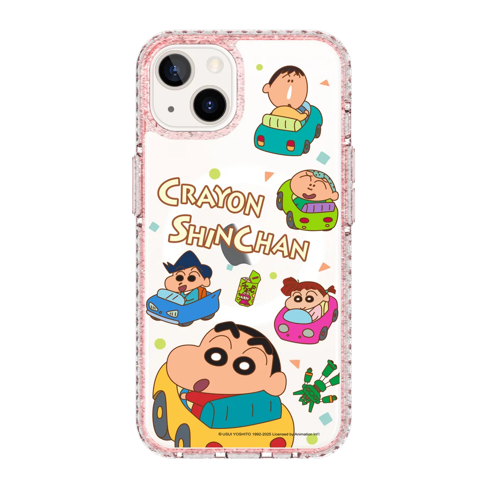 6089-iphone-13-golden-case-magsafe-compatible-pink-glitter