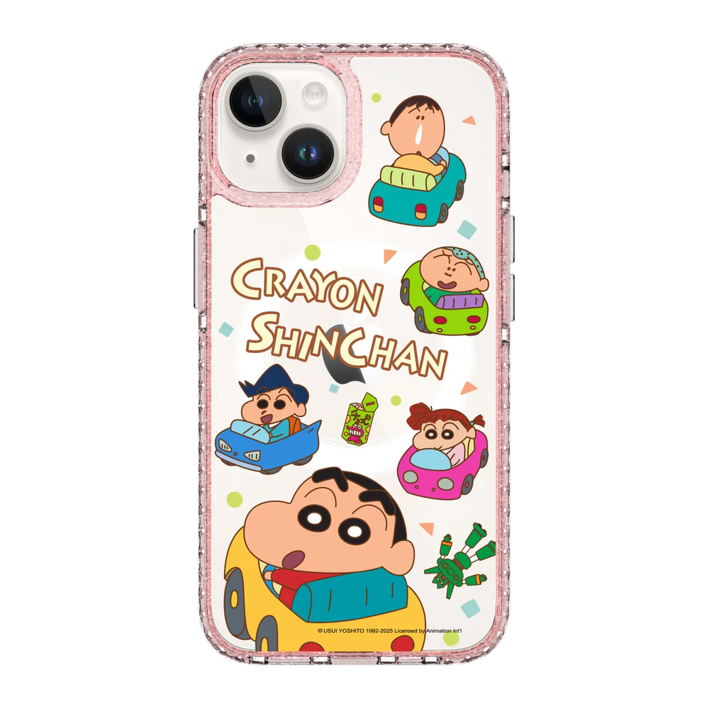 6089-iphone-14-golden-case-magsafe-compatible-pink-glitter