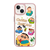 6089-iphone-15-golden-case-magsafe-compatible-pink-glitter