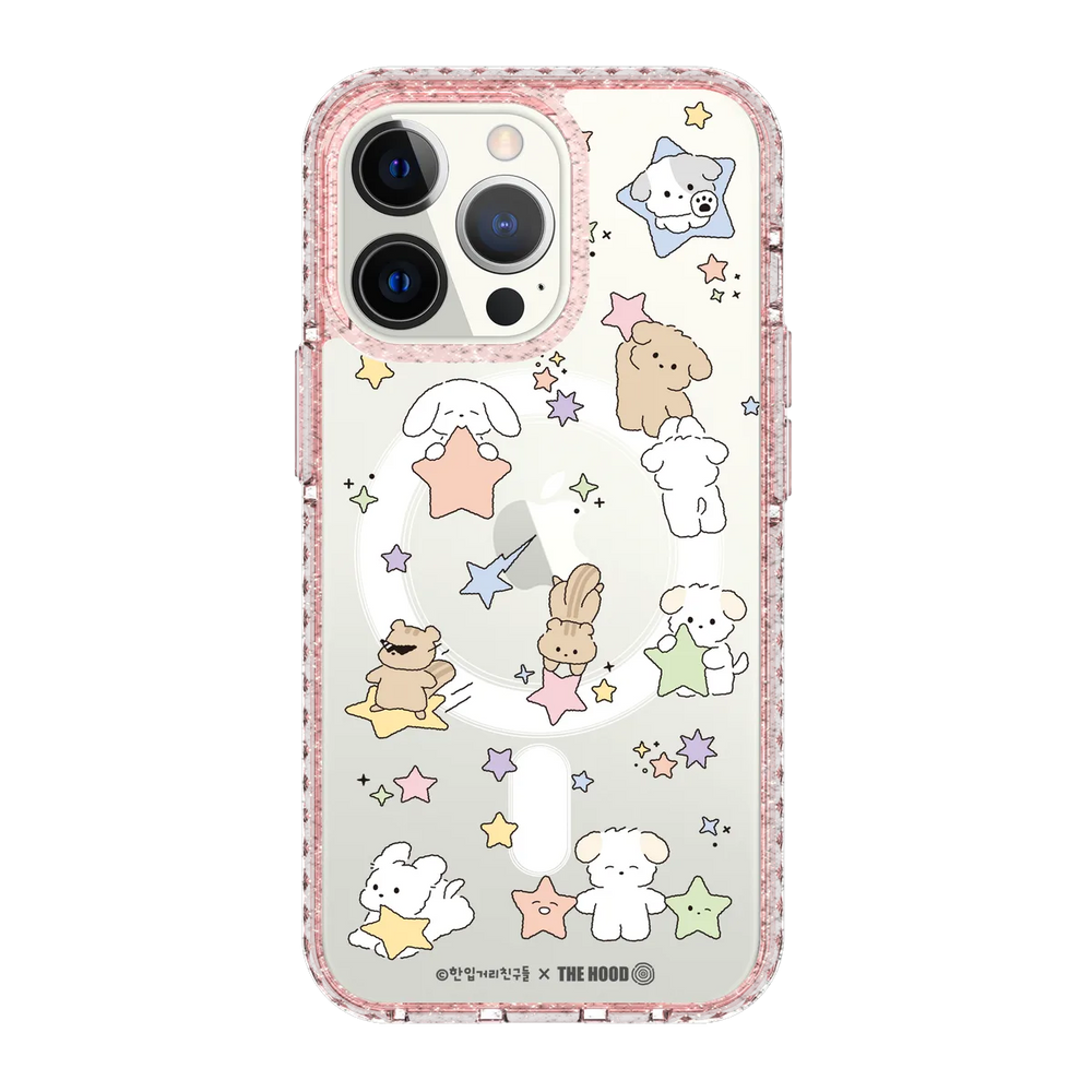 6124-iphone-13-pro-golden-case-magsafe-compatible-pink-glitter