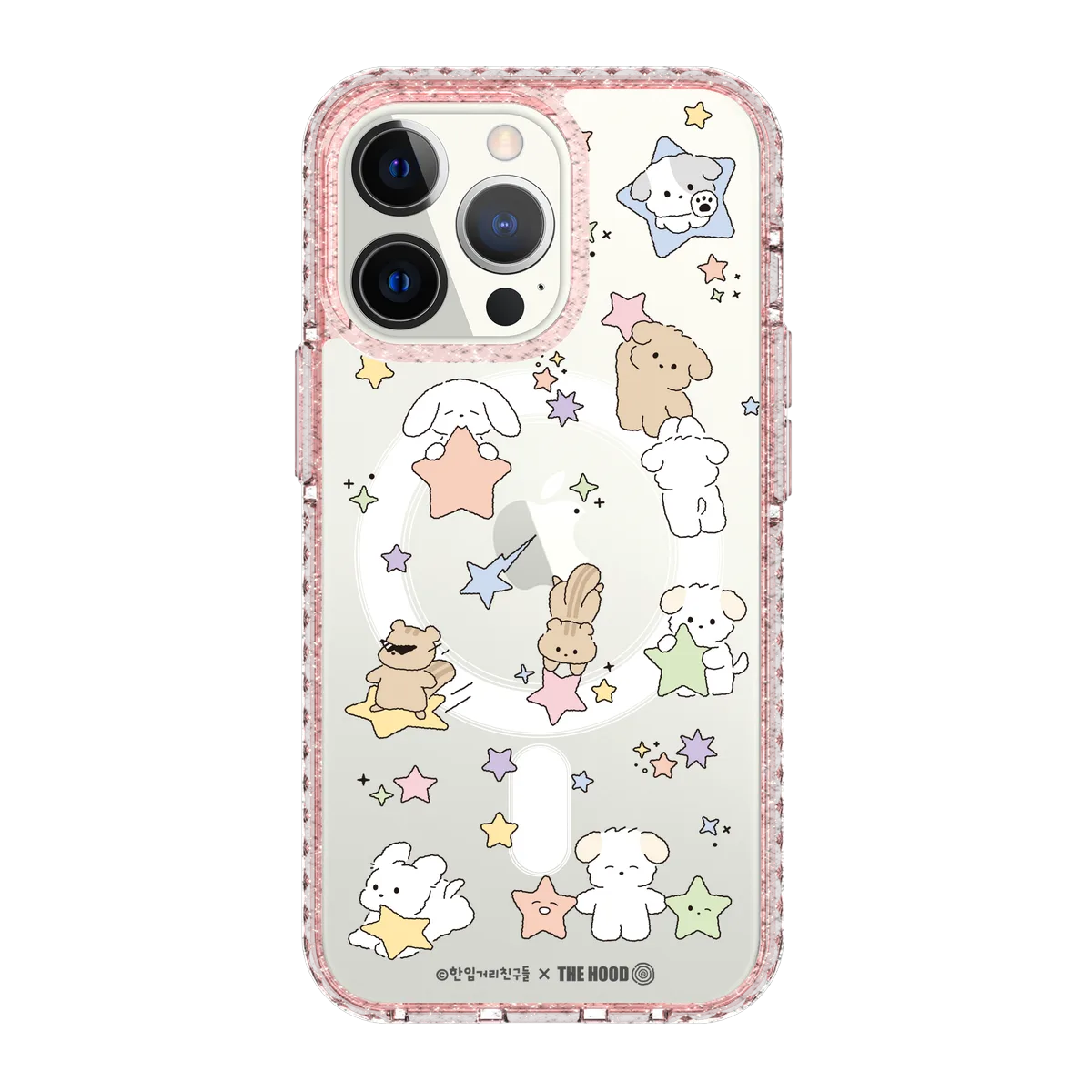 6124-iphone-13-pro-golden-case-magsafe-compatible-pink-glitter