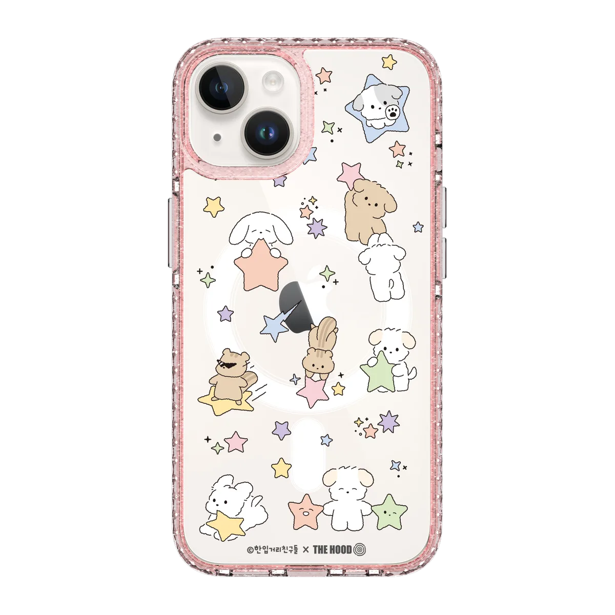 6124-iphone-14-golden-case-magsafe-compatible-pink-glitter