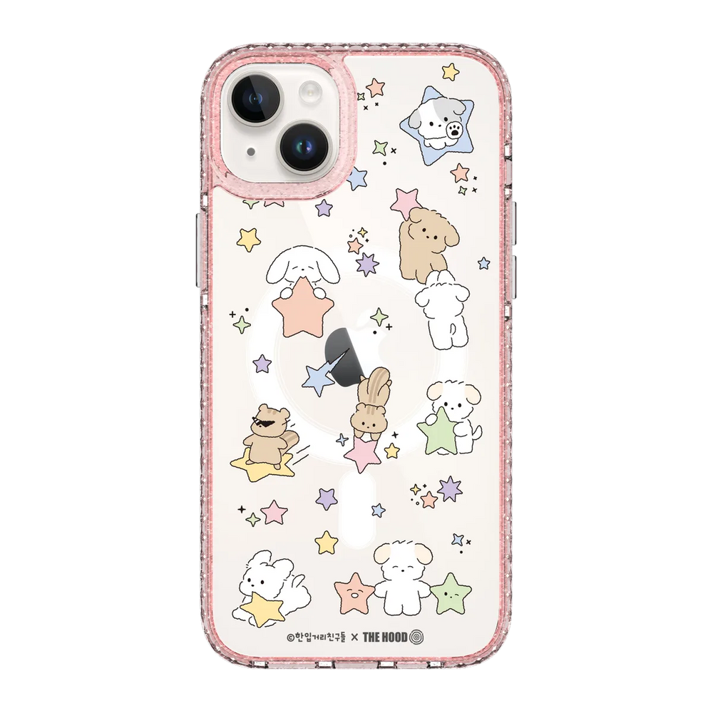 6124-iphone-14-plus-golden-case-magsafe-compatible-pink-glitter