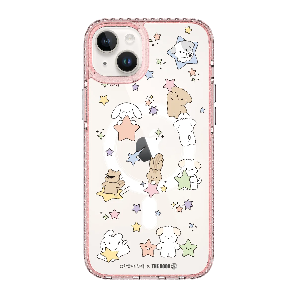 6124-iphone-14-plus-golden-case-magsafe-compatible-pink-glitter
