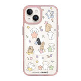 6124-iphone-15-golden-case-magsafe-compatible-pink-glitter