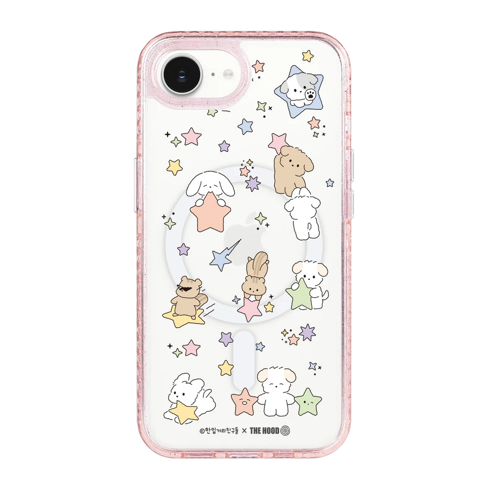 6124-iphone-16-e-golden-case-magsafe-compatible-pink-glitter