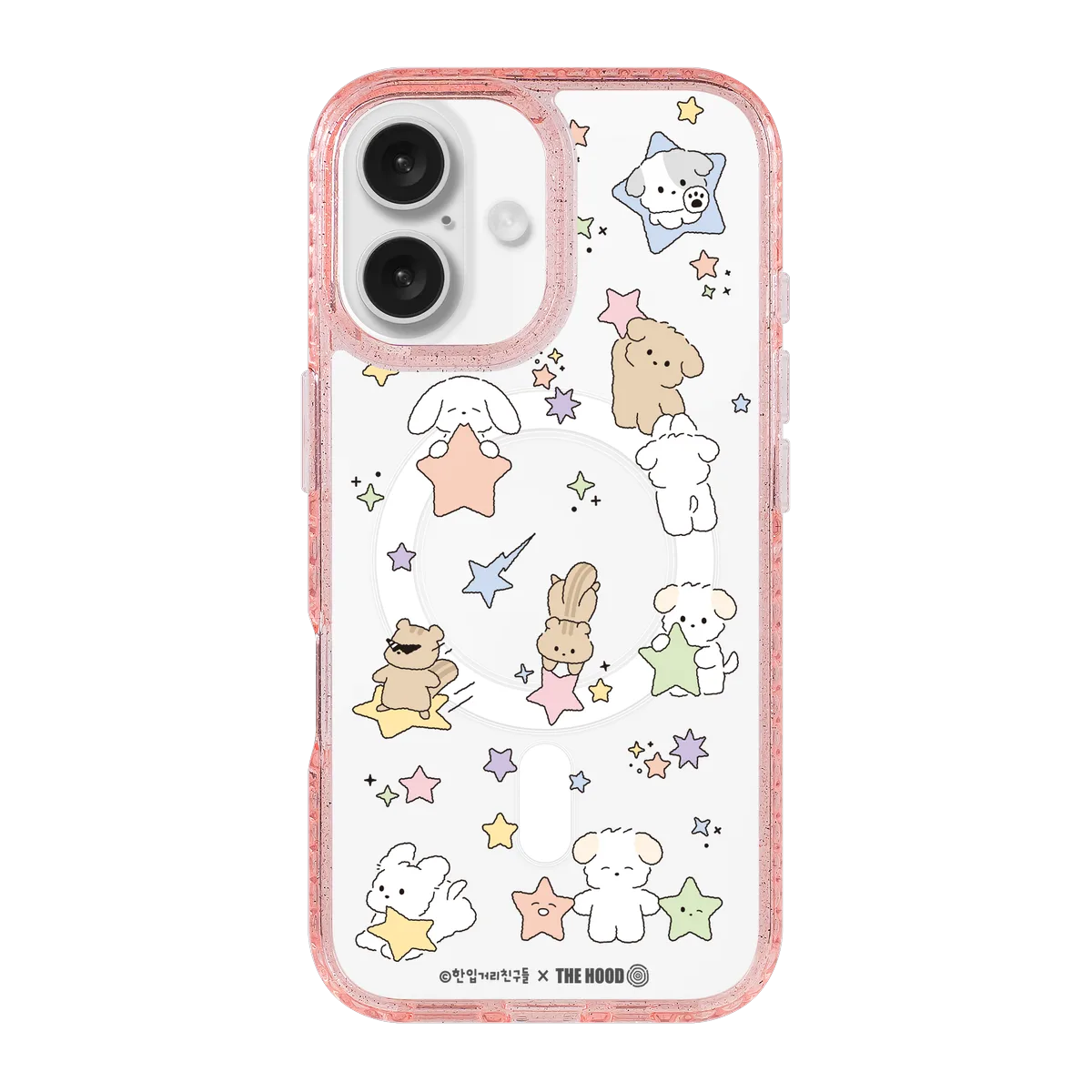 6124-iphone-16-golden-case-magsafe-compatible-pink-glitter