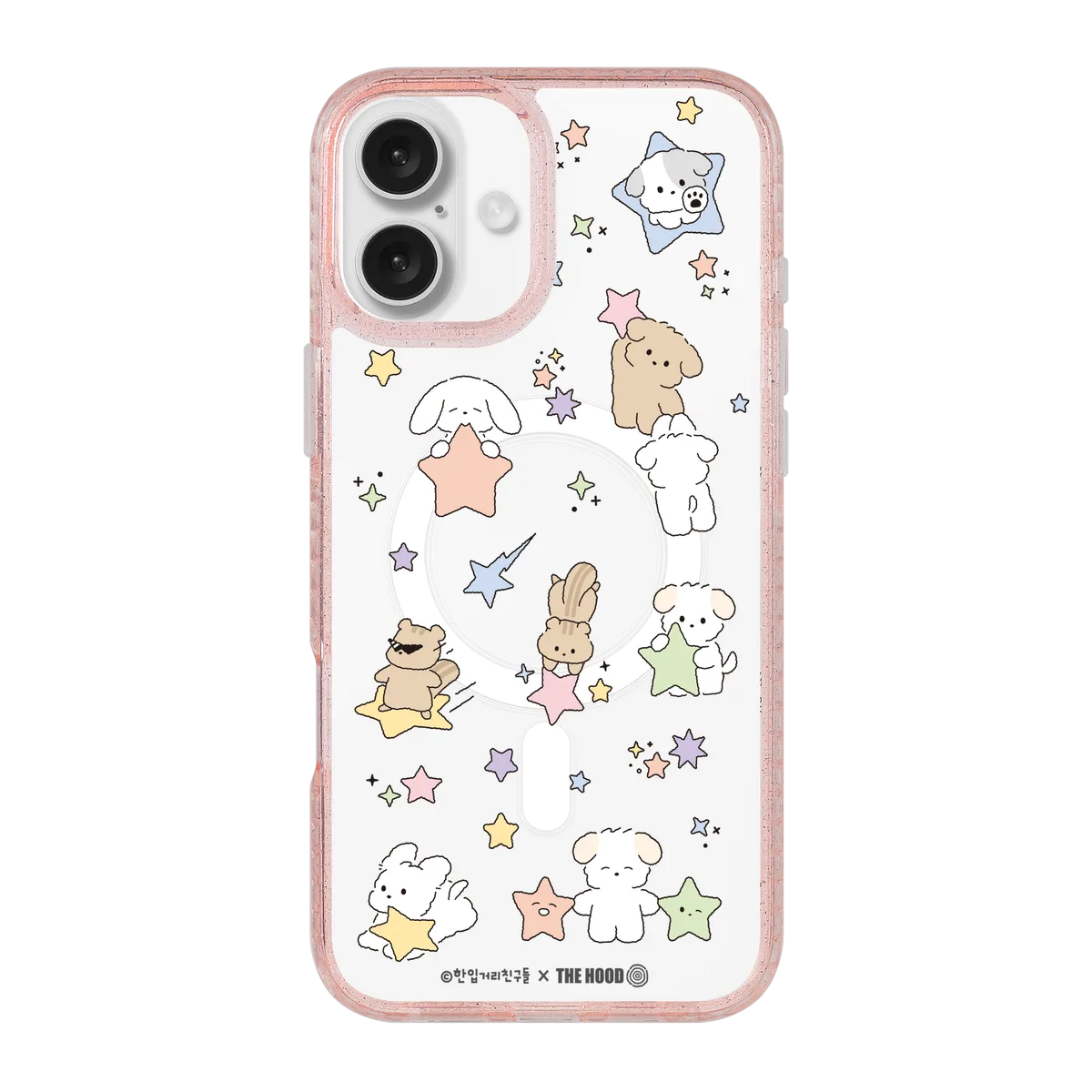 6124-iphone-16-plus-golden-case-magsafe-compatible-pink-glitter