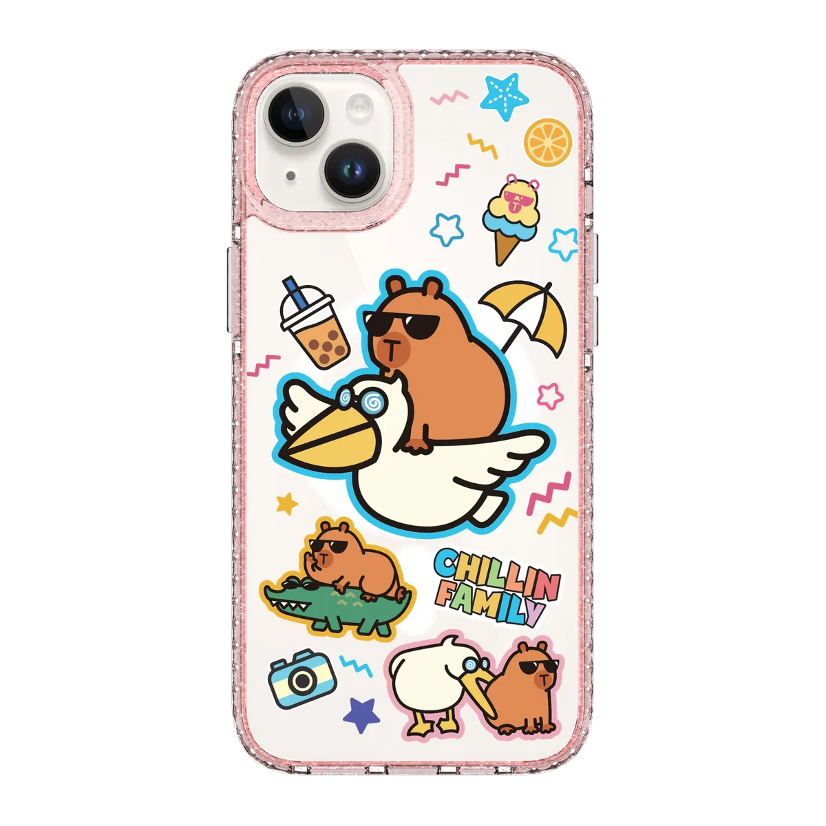 6137-iphone-14-plus-golden-case-magsafe-compatible-pink-glitter