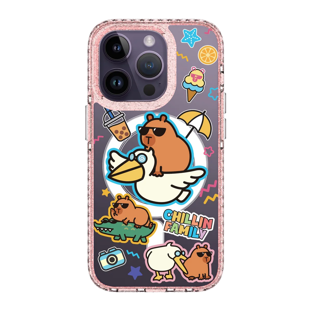 6137-iphone-14-pro-golden-case-magsafe-compatible-pink-glitter