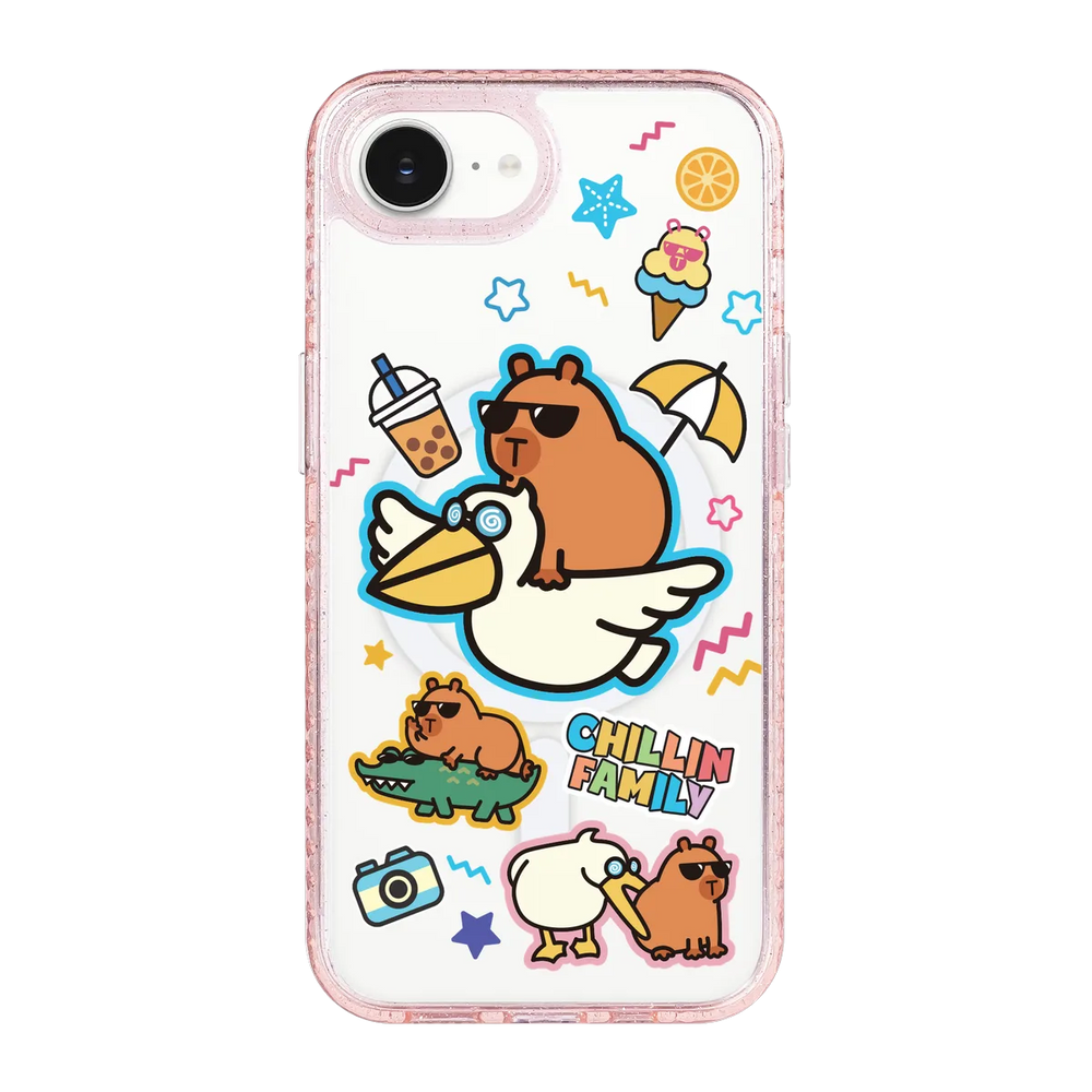6137-iphone-16-e-golden-case-magsafe-compatible-pink-glitter