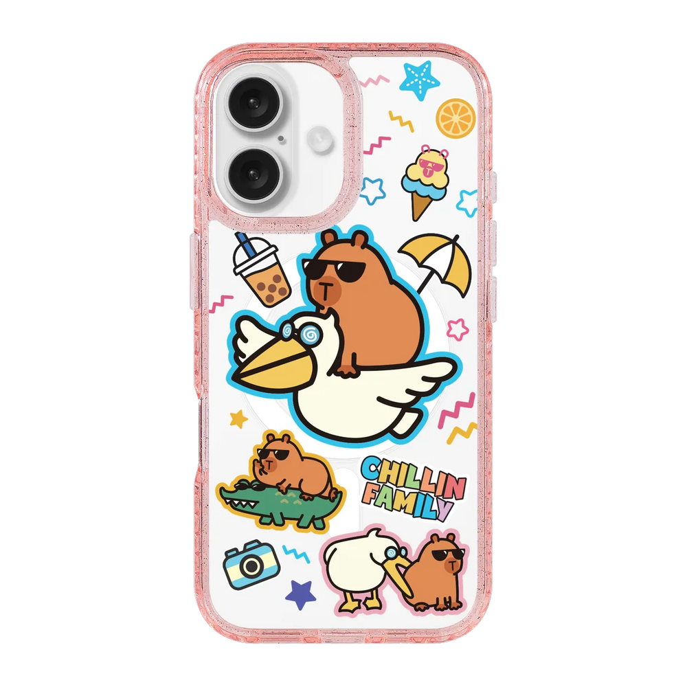 6137-iphone-16-golden-case-magsafe-compatible-pink-glitter