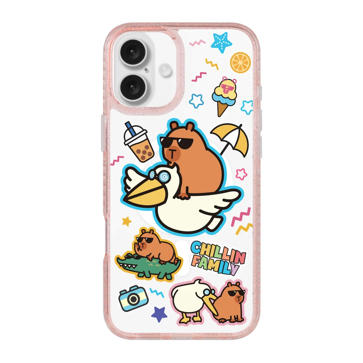6137-iphone-16-plus-golden-case-magsafe-compatible-pink-glitter