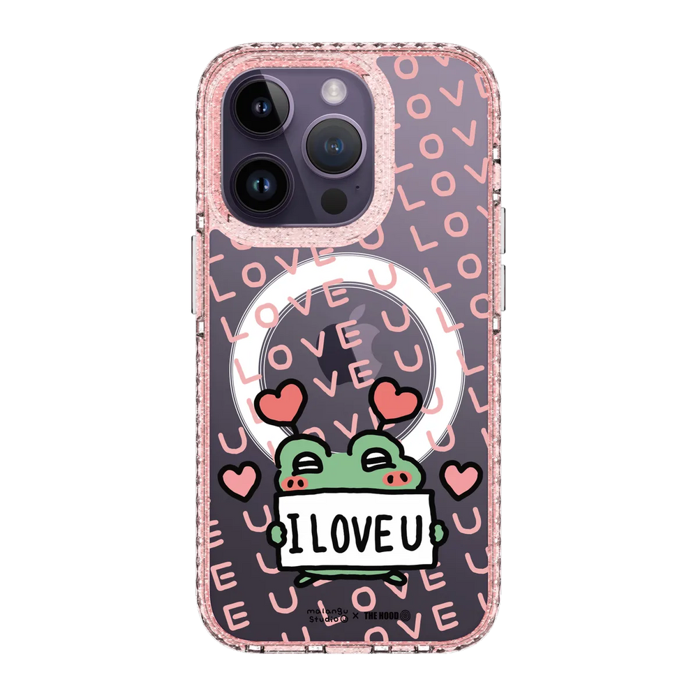 6142-iphone-14-pro-golden-case-magsafe-compatible-pink-glitter