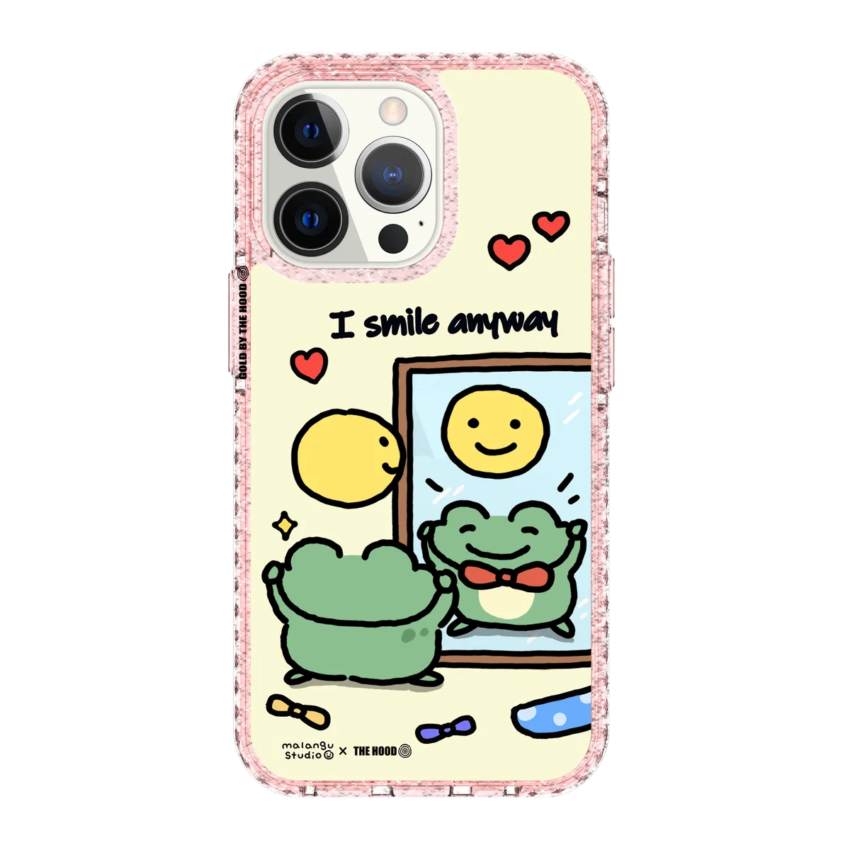 iPhoneケース SMILE patched iphone cover 6143 I Smile Anyway - iPhone 13 Pro Case – THE HOOD