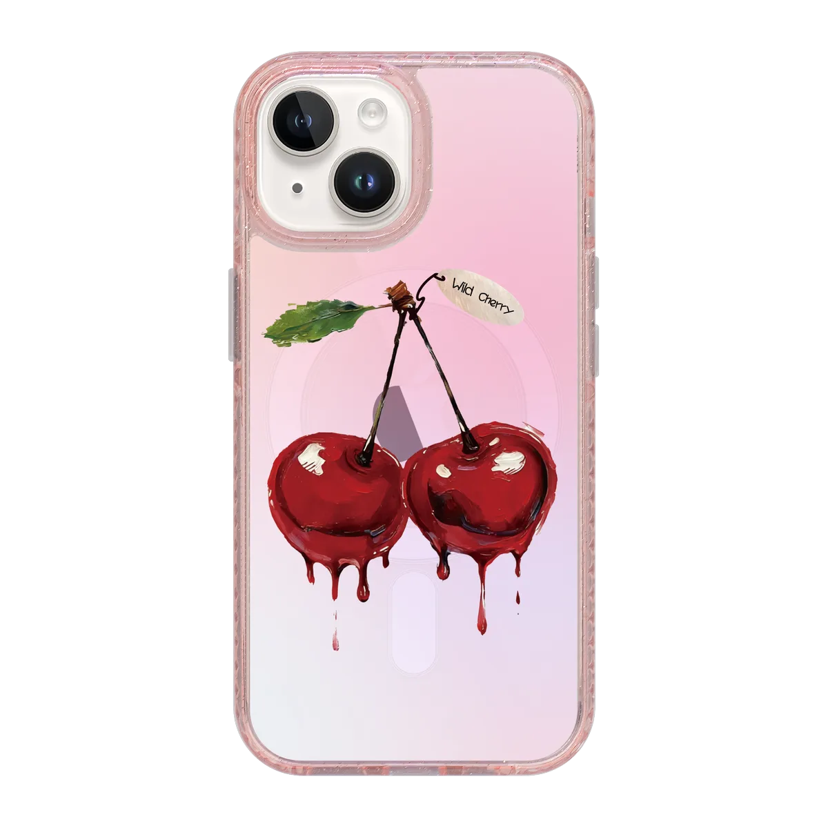 6213-iphone-15-golden-case-magsafe-compatible-pink-glitter