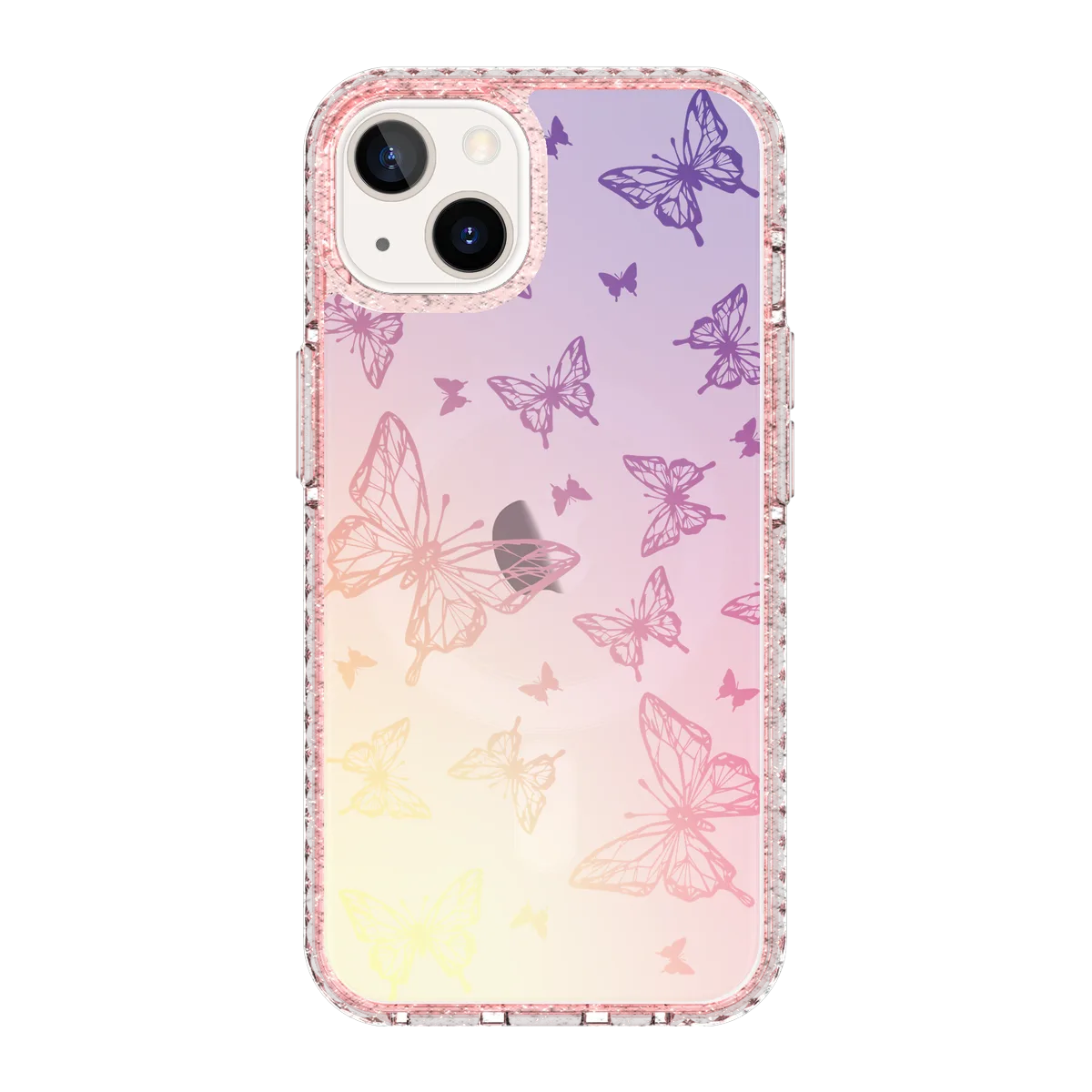 6215-iphone-13-golden-case-magsafe-compatible-pink-glitter