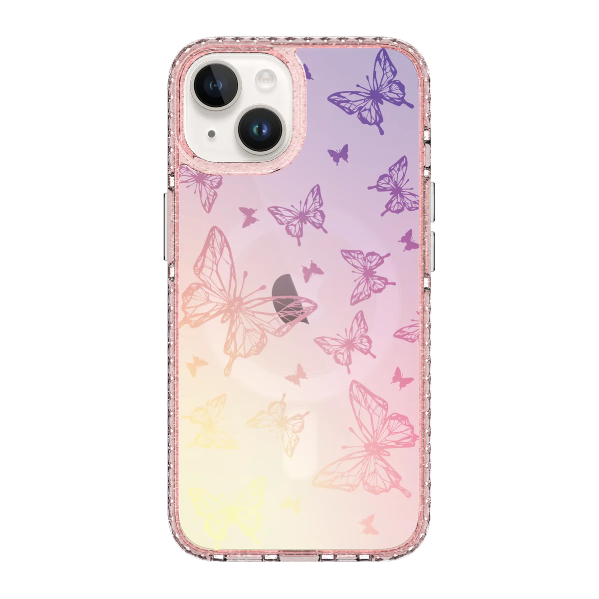 6215-iphone-14-golden-case-magsafe-compatible-pink-glitter