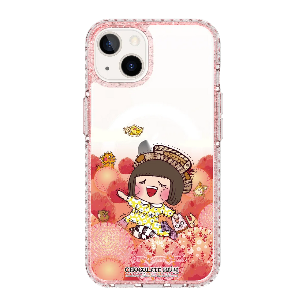 6236-iphone-13-golden-case-magsafe-compatible-pink-glitter