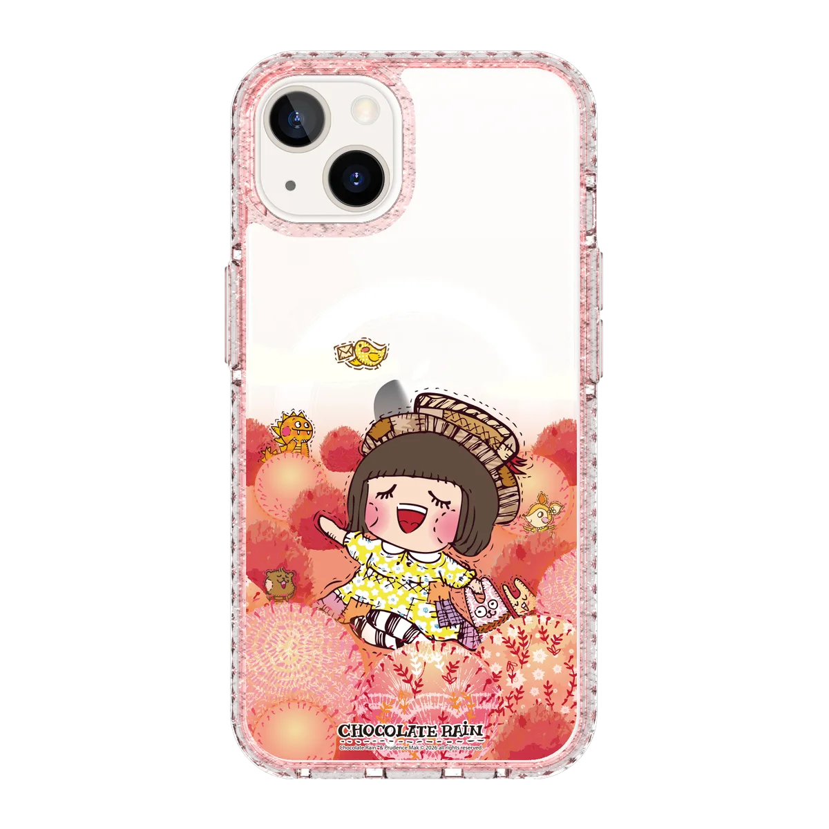 6236-iphone-13-golden-case-magsafe-compatible-pink-glitter