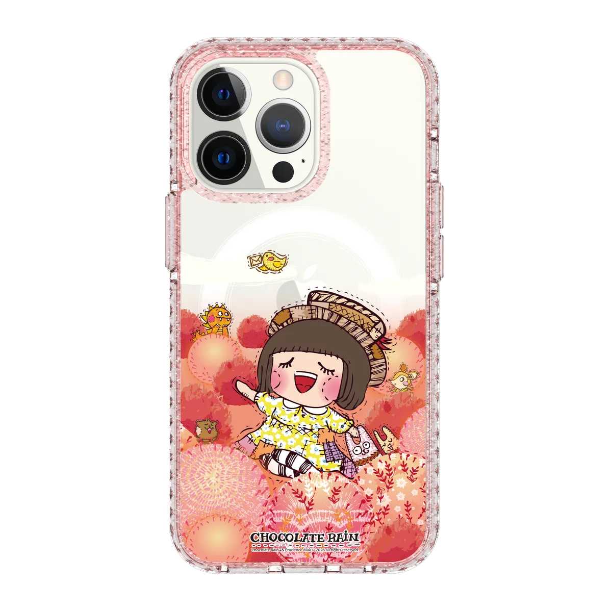 6236-iphone-13-pro-golden-case-magsafe-compatible-pink-glitter