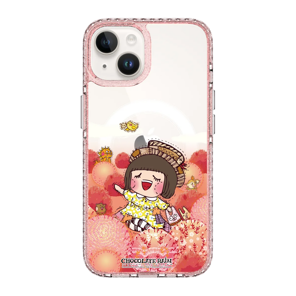 6236-iphone-14-golden-case-magsafe-compatible-pink-glitter