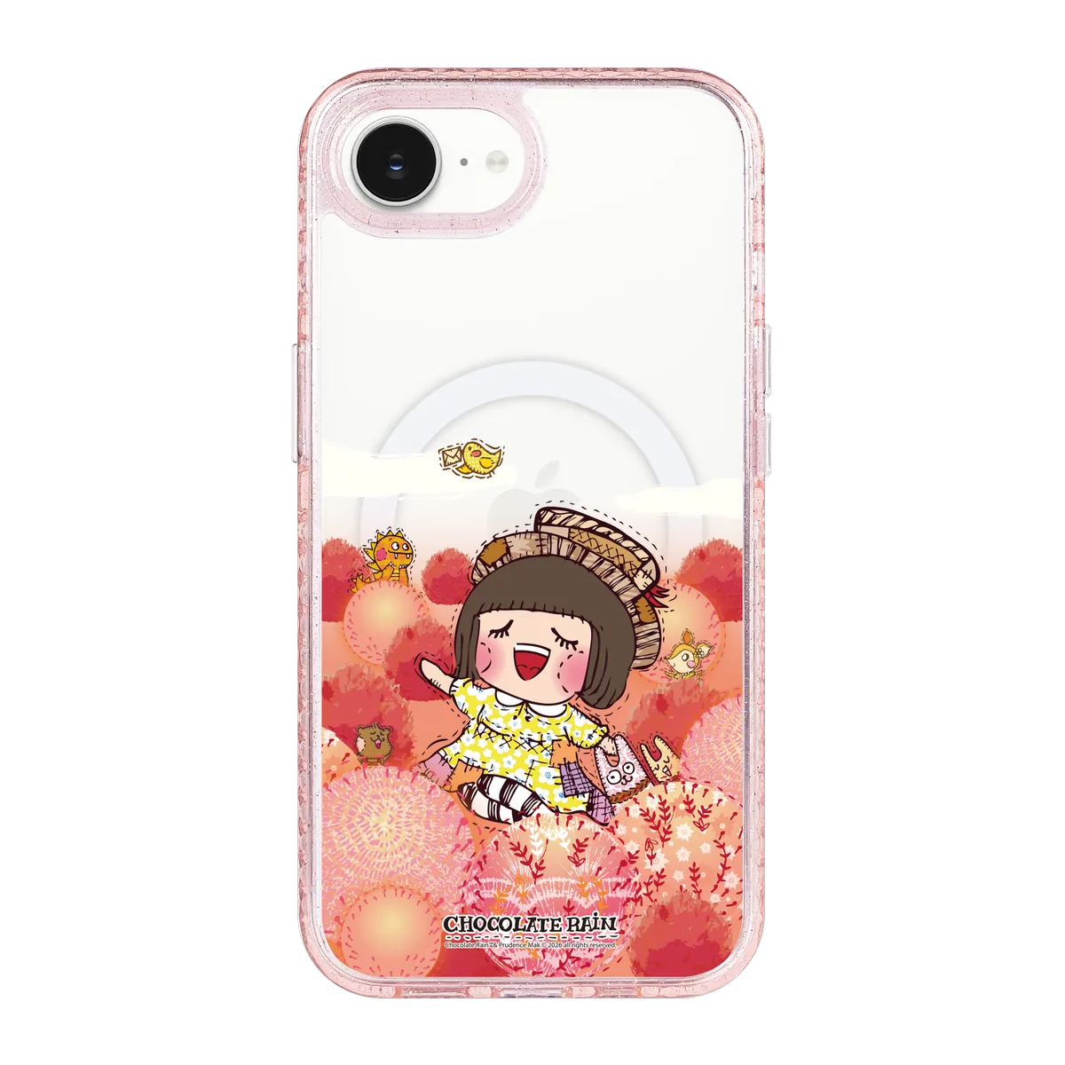 6236-iphone-16-e-golden-case-magsafe-compatible-pink-glitter