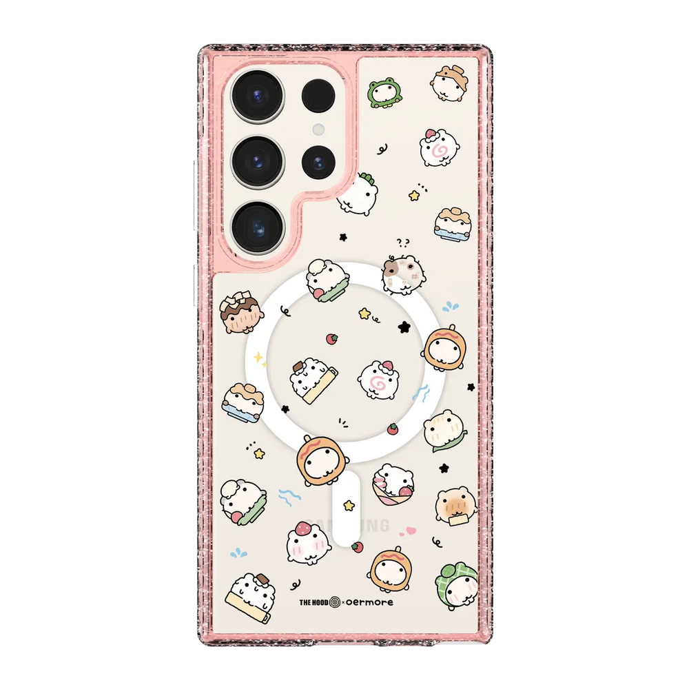 6243-galaxy-s23-ultra-golden-case-magsafe-compatible-pink-glitter