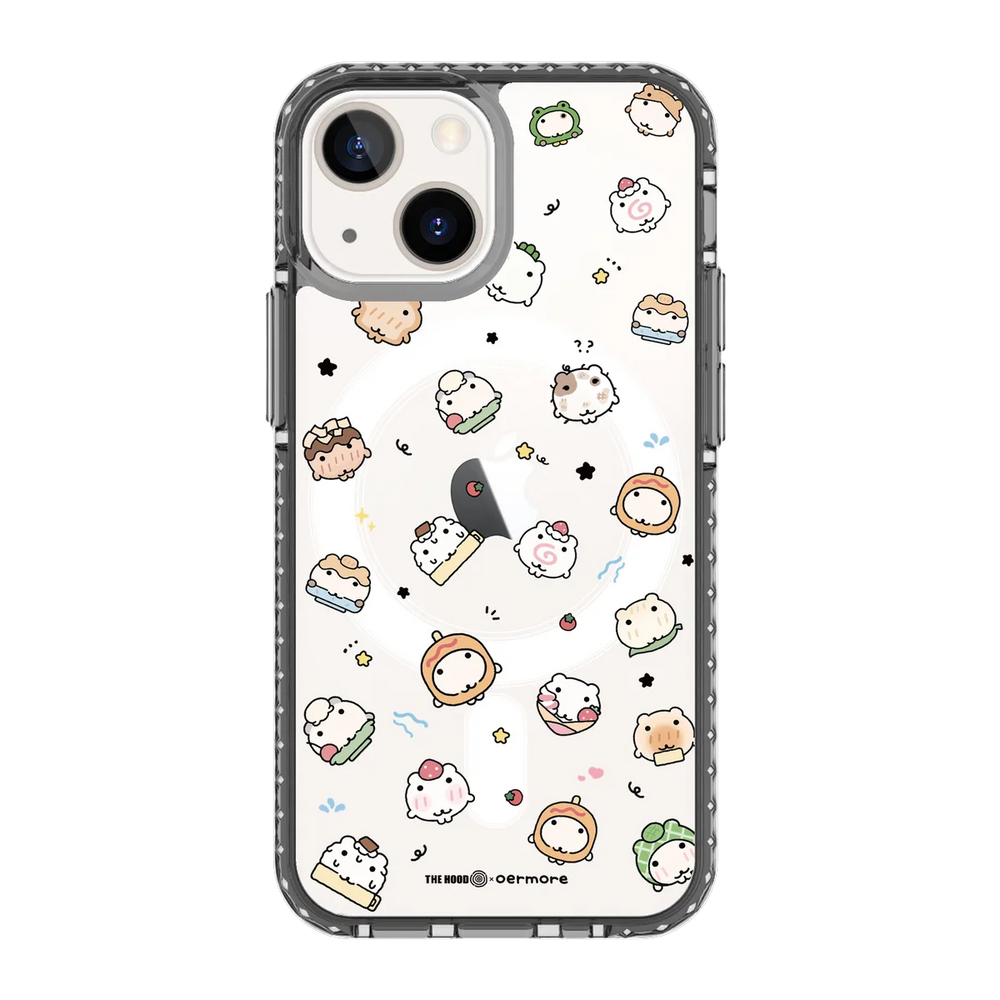 6243-iphone-13-mini-golden-case-magsafe-compatible-transparent-black
