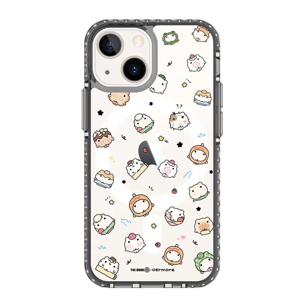 6243-iphone-13-mini-golden-case-magsafe-compatible-transparent-black