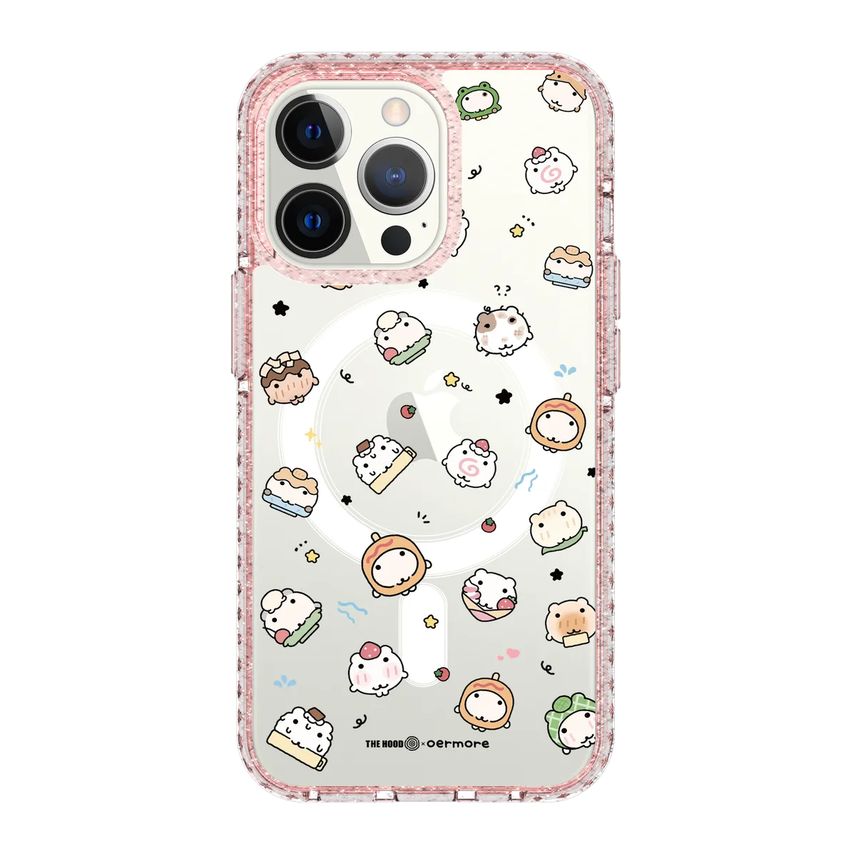 6243-iphone-13-pro-golden-case-magsafe-compatible-pink-glitter