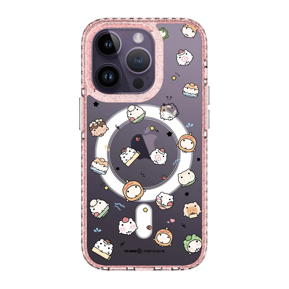 6243-iphone-14-pro-golden-case-magsafe-compatible-pink-glitter