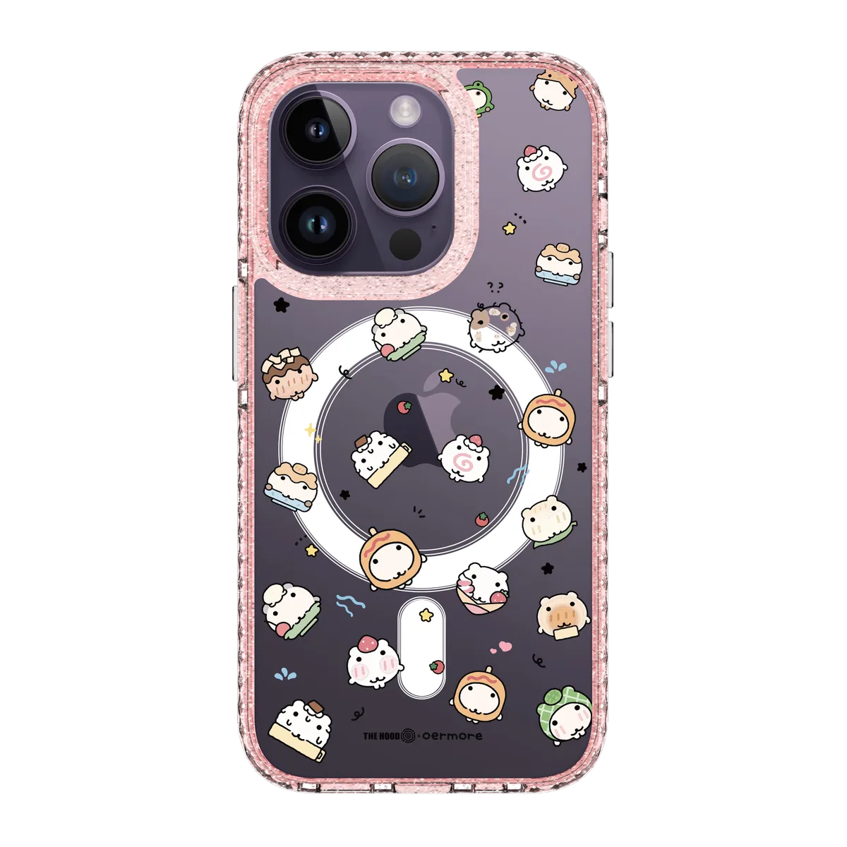 6243-iphone-14-pro-golden-case-magsafe-compatible-pink-glitter