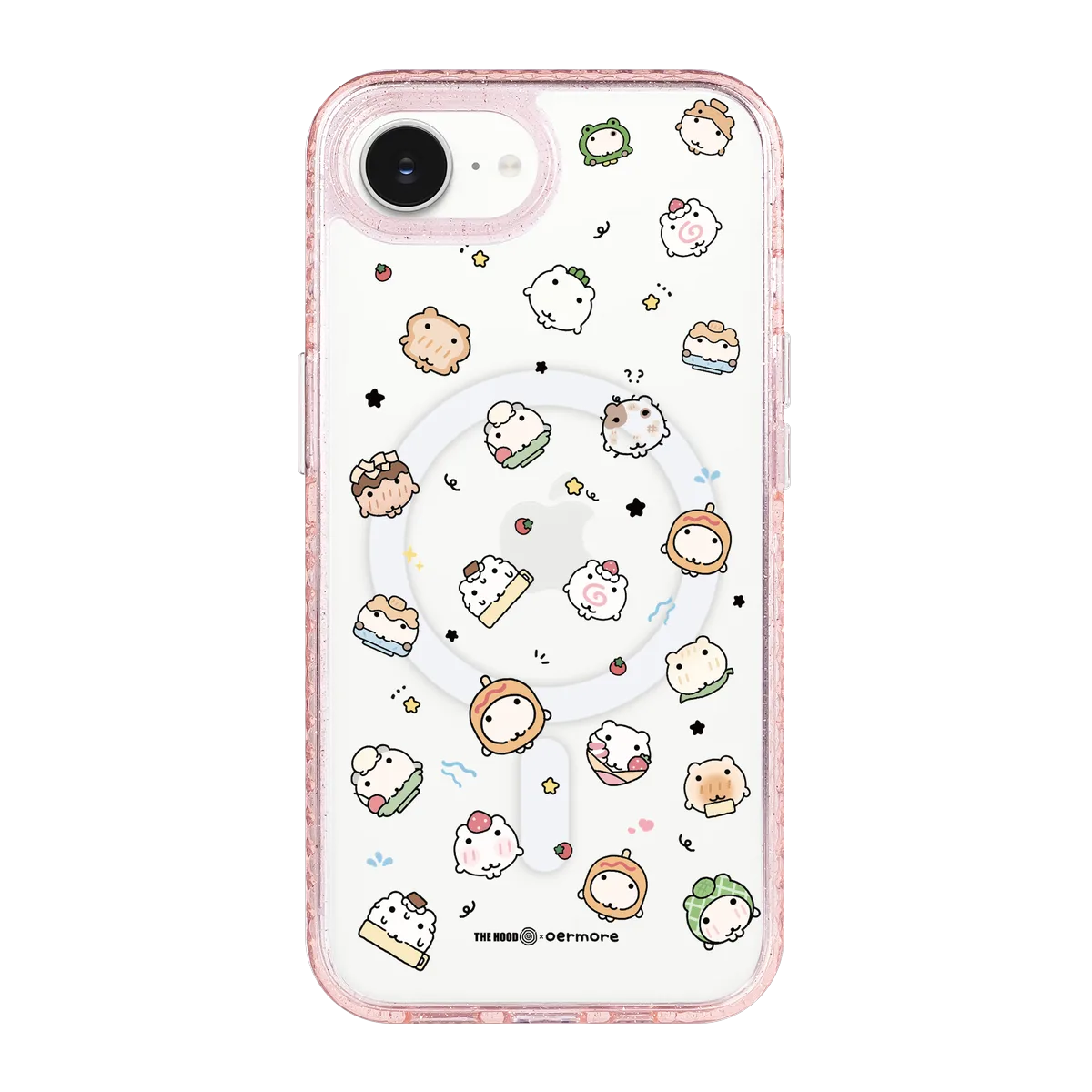 6243-iphone-16-e-golden-case-magsafe-compatible-pink-glitter