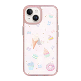 6288-iphone-15-golden-case-magsafe-compatible-pink-glitter