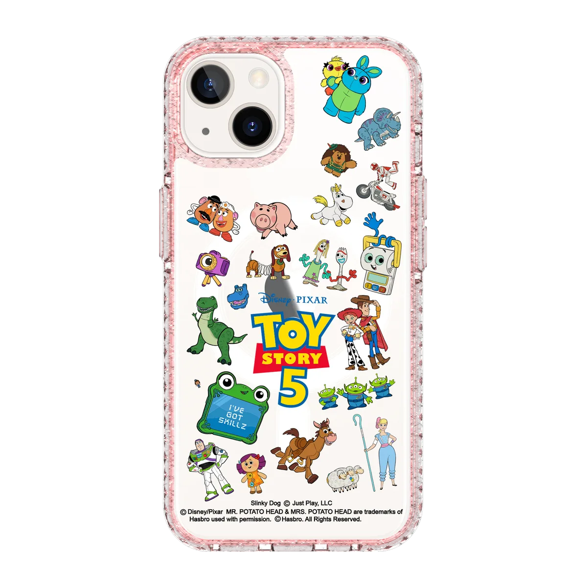 6322-iphone-13-golden-case-magsafe-compatible-pink-glitter