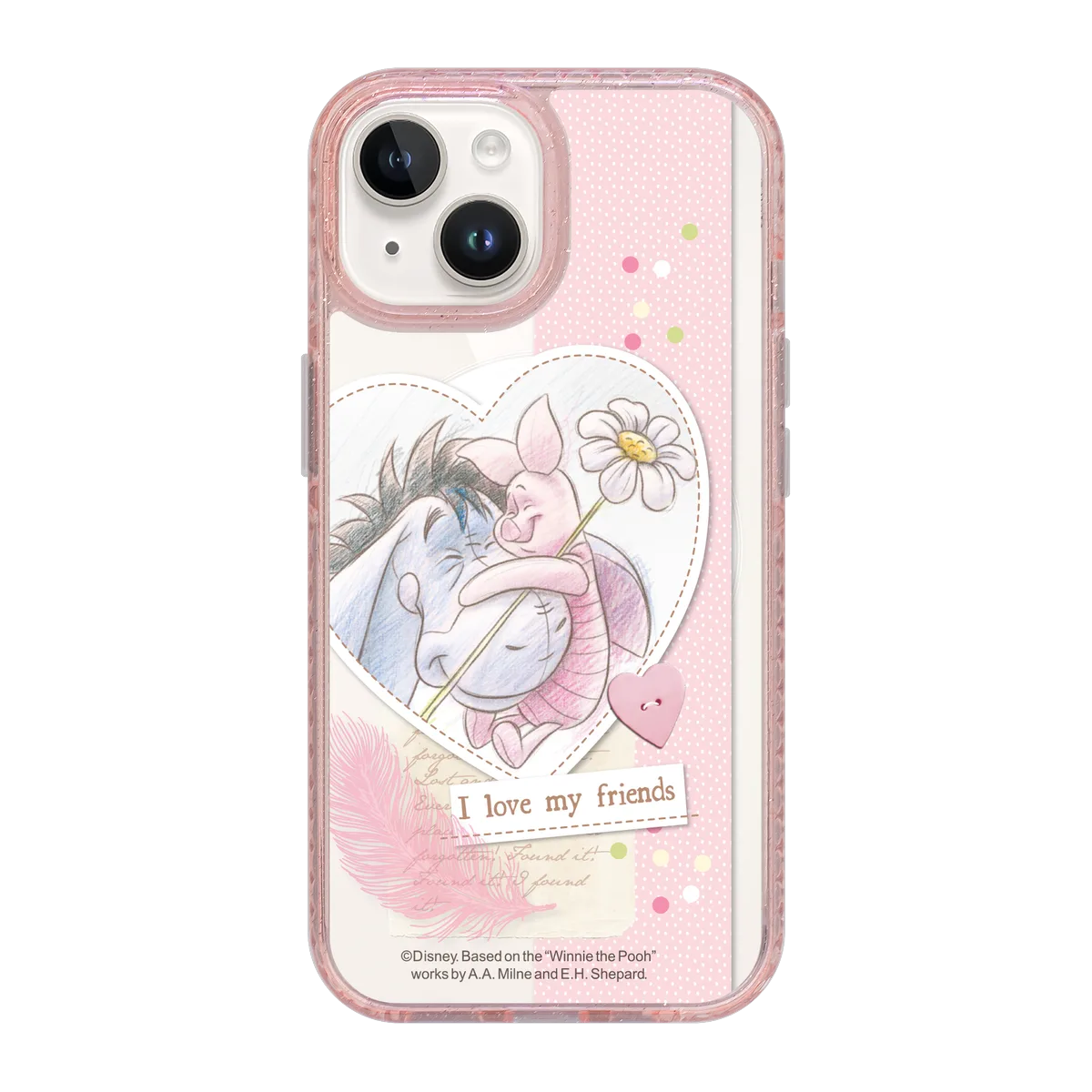 6335-iphone-15-golden-case-magsafe-compatible-pink-glitter