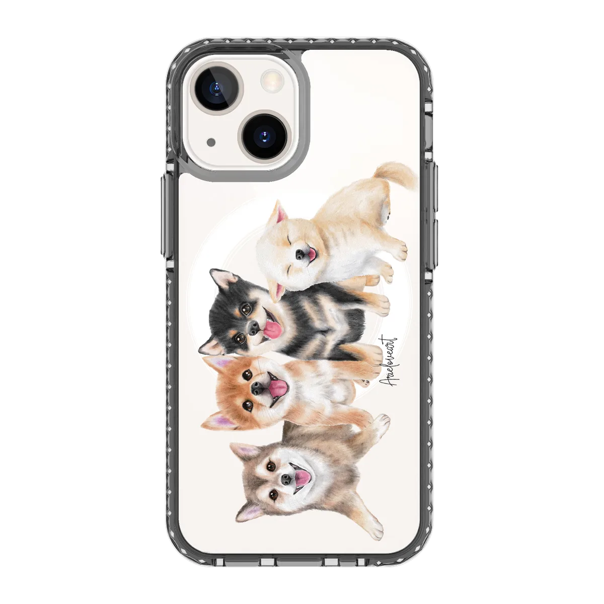 6346-iphone-13-mini-golden-case-magsafe-compatible-transparent-black