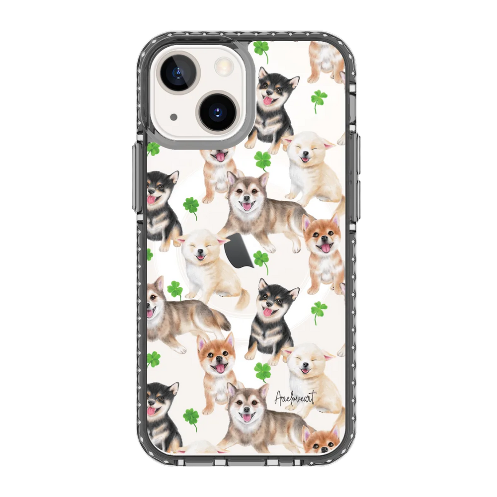 6348-iphone-13-mini-golden-case-magsafe-compatible-transparent-black