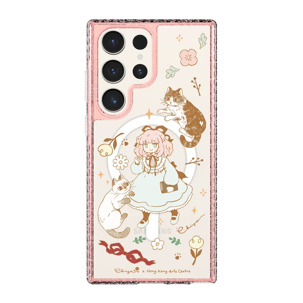 6364-galaxy-s23-ultra-golden-case-magsafe-compatible-pink-glitter