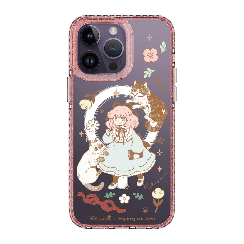 6364-iphone-14-pro-max-golden-case-magsafe-compatible-pink-glitter