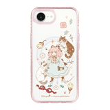 6364-iphone-16-e-golden-case-magsafe-compatible-pink-glitter