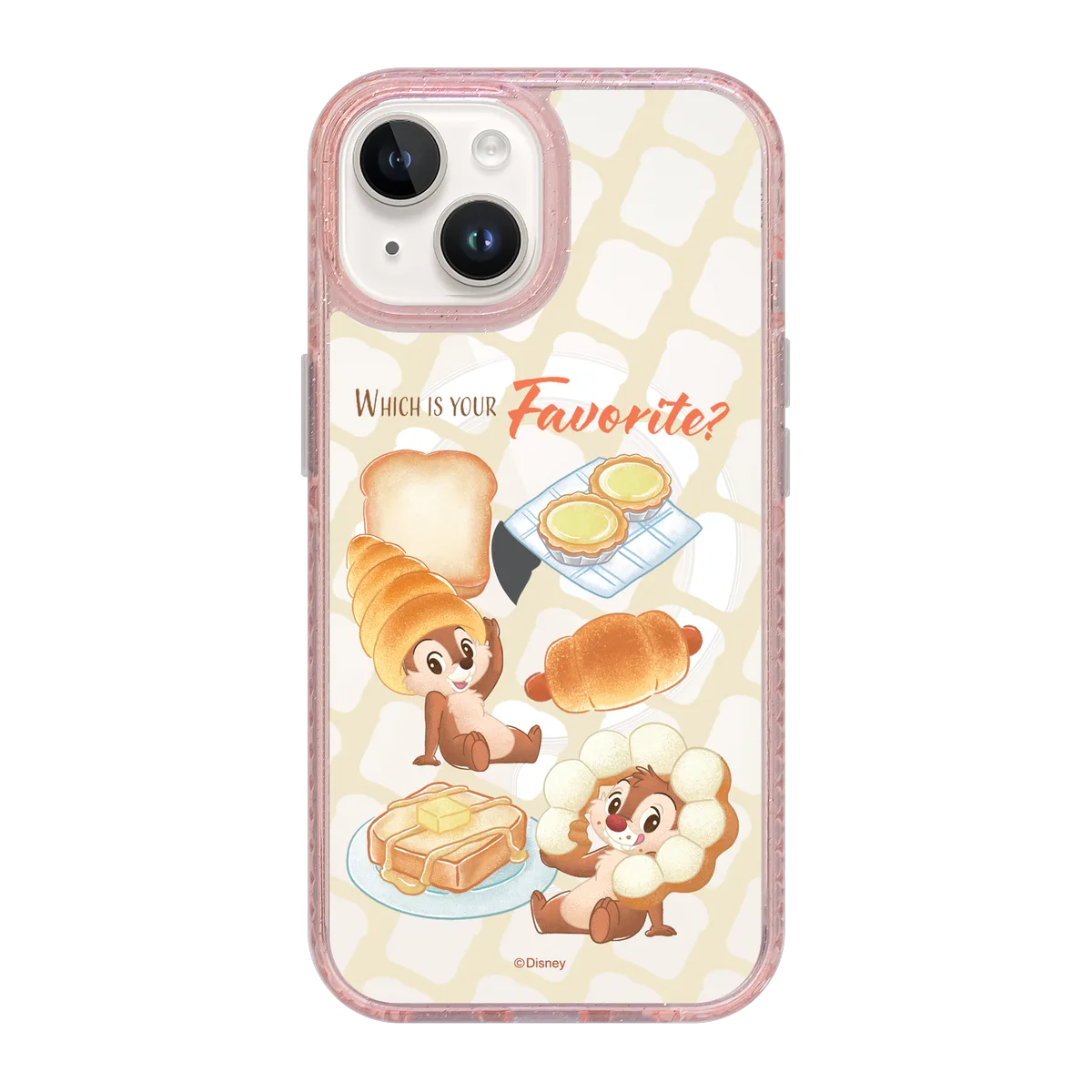 6373-iphone-15-golden-case-magsafe-compatible-pink-glitter