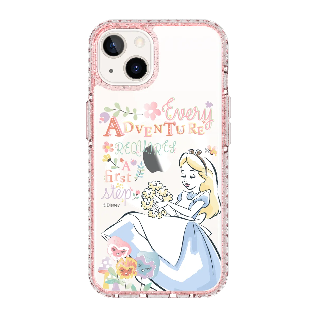 6391-iphone-13-golden-case-magsafe-compatible-pink-glitter