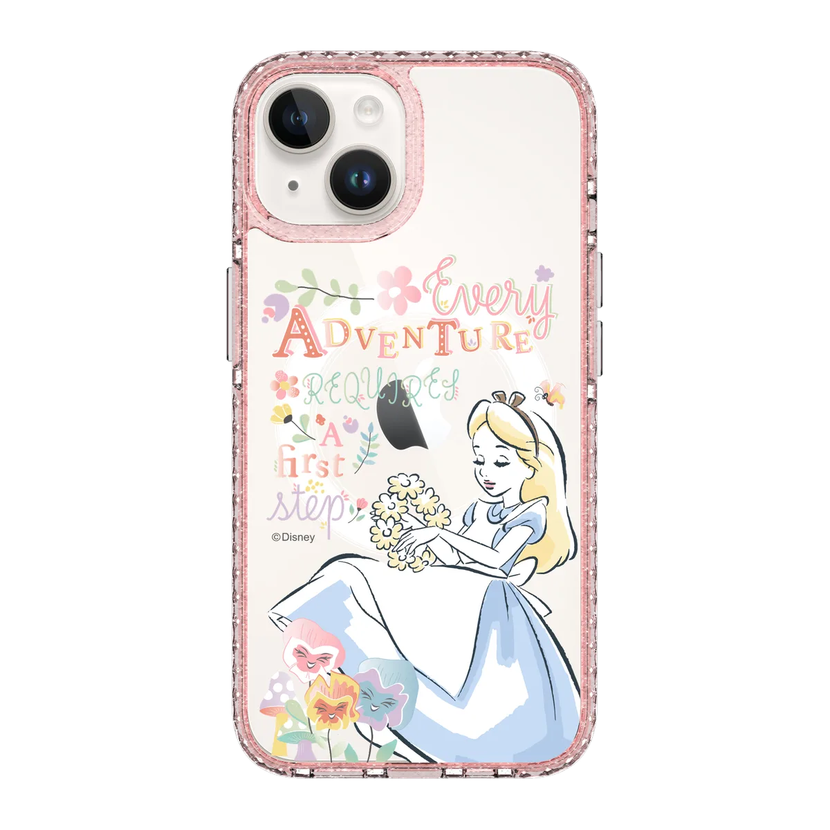 6391-iphone-14-golden-case-magsafe-compatible-pink-glitter